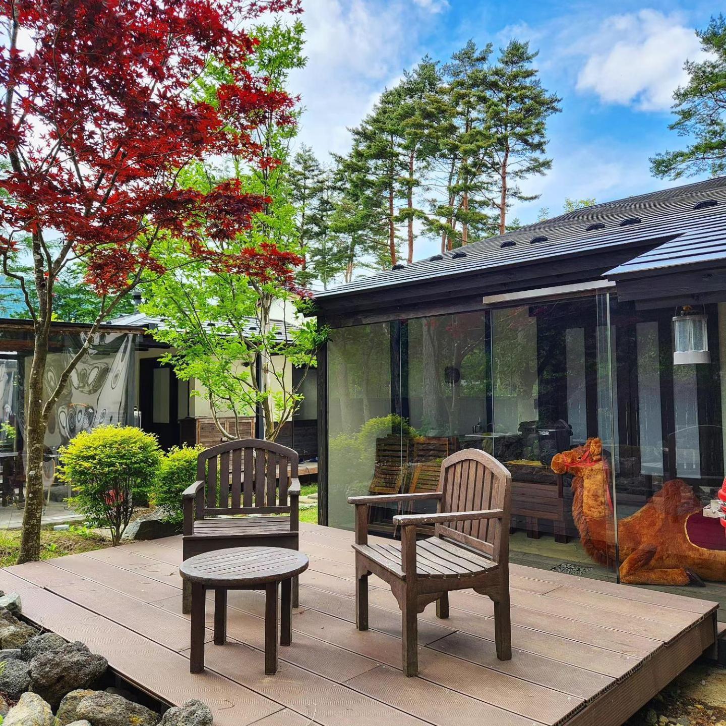 Glamping Villa Hanz Kawaguchiko Fujikawaguchiko Bagian luar foto