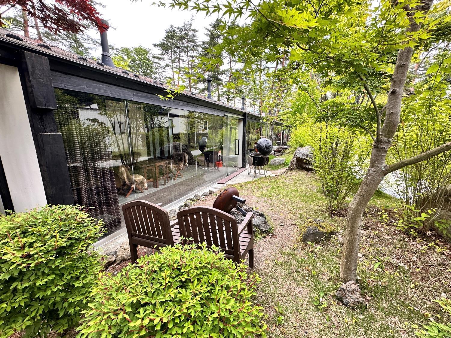 Glamping Villa Hanz Kawaguchiko Fujikawaguchiko Bagian luar foto